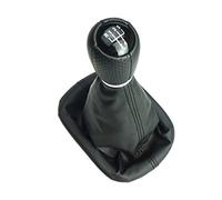 Newtown2700-parts Pommeau de levier de vitesse perforé + soufflet + cadre compatible avec Seat Leon 1M Toledo 5 vitesses (trou de 12 mm)