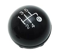 Newtown2700-parts Pommeau de levier de vitesses noir - Compatible avec 5 vitesses/pièce de rechange pour Fiat 500 500C 2007