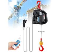 NEWTRY Palan électrique 3-en-1 avec Télécommande sans Fil, télécommande à câble,1 500 W Treuil électrique Système De Protection Contre Les Surcharges, Charge Maximale de 300 kg