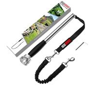 NEWURBAN Laisse de Vélo Pour Chien - Installation Facile - Vélo Pour Chien Mains Libres - Laisse D'exercice - Pour L'entraînement, le Jogging, le Cyclisme et l'extérieur - Corps Acier et Poignée Noire