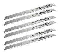 NEWURBAN Paquet de 6 Lames de Scie Alternative en Acier Inoxydable pour la Coupe de Nourriture d'Os de Viande Congelée 12 po (300 mm) / 8TPI - 6 pièces