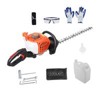 Newuzis Taille-haie à gaz, 26 centimètres Cubes, 2 Temps, Lame Double Face de 24 Pouces, débroussailleuse sans Fil avec poignée Ergonomique pour la Maison, Cour, Le Jardin, Les Mauvaises Orange