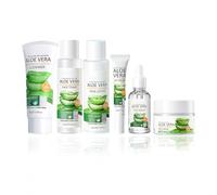 Newvenper Coffret cadeau pour les soins quotidiens de la peau à l'aloe vera - Kit de soins de la peau hydratants et nourrissants quotidiens - 6 pièces - Pour la Saint-Valentin