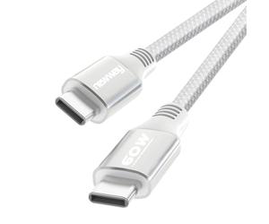 NEWWAY - 2024 Nouveau - Câble USB C vers USB C 60W 1 Mètre - Charge Rapide USB Type C - Nylon Tressé - Compatible Téléphone Portable, Tablettes, Ordinateur Portable