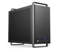 NEWWAY - NC1 Boitier PC Mini Tour Portable - Compatible Mini-ITX,ITX,Micro-ATX - Type C USB - 1 x Ventilateur Inclus 9MM 3 PINs Molex - Paroi Métallique Mesh (Noir)