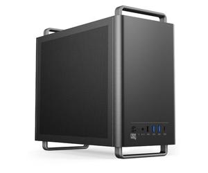 NEWWAY - NC1 Boitier PC Mini Tour Portable - Compatible Mini-ITX,ITX,Micro-ATX - Type C USB - 1 x Ventilateur Inclus 9MM 3 PINs Molex - Paroi Métallique Mesh (Noir)