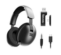 NEWWAY NH251 Casque Audio sans Fil - Microphone rétractable - Triple Mode WiFi 2.4 GHz/BT/Jack 3.5mm - Récepteur USB/USB-C, pour PC,Ordinateur Portable,Smartphone,Consoles,Tablette et Mac (Noir)