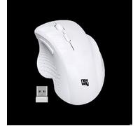 NEWWAY NM255 Souris sans Fil 2.4GHz - Ergonomique - DPI 4000 - Silencieuse 95% de Réduction du Bruit - Blanc