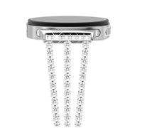 NewWays Bracelet de rechange en métal avec strass compatible avec Samsung Galaxy Watch 8 de 40 mm, 44 mm/8 Classic de 46 mm pour femme