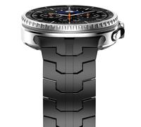 NewWays Bracelet en acier inoxydable pour Samsung Galaxy Watch 8 Classic 46 mm/Watch 8 44 mm/40 mm, noir
