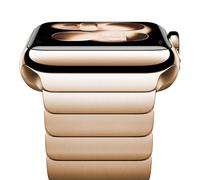 NewWays Bracelet en métal compatible avec Apple Watch, bracelet de rechange à maillons en acier inoxydable massif pour iWatch Ultra/Ultra2, Series 10/9/8/7/6/5/4/3/2/1/SE, 38 mm/40 mm/41 mm/42 mm