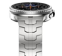 NewWays Bracelet en métal en acier inoxydable compatible avec Samsung Galaxy Watch 8 Classic 46mm/Watch 8 44mm 40mm, Titane