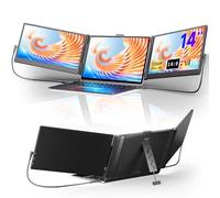 Newwin Double Ecran PC Portable 14" FHD 1080P IPS Double Ecran Ordinateur Portable Moniteur Portable Monitor Extension pour 13"-17" Ordinateur Portable Compatible avec Windows Mac Chrome Switch PS5