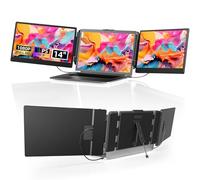 Newwin Double Ecran PC Portable 14" FHD 1080P IPS Multi Triple Ecran PC Portable Moniteur Portable Monitor Extension Ecran pour 13,3-17" Ordinateur Portable Compatible avec Windows Chrome Linux