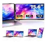 Newwin Double Ecran PC Portable 15,6" FHD 1080P IPS Extension Ecran PC Portable Moniteur Portable Monitor Ecran Supplémentaire pour 13,3-17" Ordinateur Portable Compatible avec Windows MacBook Chrome