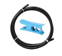 Newwish Blcak Tube Bowden en PTFE pour filament de 1,75 mm, extrudeuse d'imprimante 3D Hotend haute température avec coupe-tube, diamètre intérieur 2 mm x diamètre extérieur 4 mm