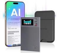 NEWYES Ailog Enregistreur Vocal IA avec Application dédiée,Transcription et résumé,Traduction dans Plus de 188 Langues,mémoire de 64 Go pour réunions,conférences,appels,Affaires,Cours