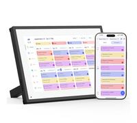 NEWYES Calendrier Numérique de Bureau 10,1", Agenda Familial avec Écran Tactile et Cadre Numérique, 1280 x 800, 32 Go de Mémoire