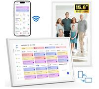 NEWYES Calendrier numérique mural 15,6"" Full HD - Wi-Fi, écran tactile, 32 Go, sync Google/iCloud