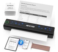 NEWYES Imprimante Thermique Portable sans Encre, Connectivité sans Fil pour Affaires, Voyage, Maison et Éducation