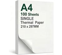 NEWYES Lot de 100 feuilles de papier thermique A4 pour imprimante thermique portable