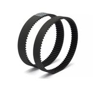 Newyuan 2 pièces courroie d'entraînement en caoutchouc pour scarificateur, HTD 295-5M-12 courroie de 59 dents compatible avec King Craft, Top Craft et Einhell Royal Scarifier