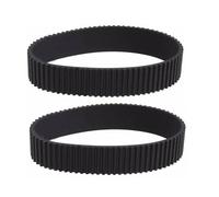 Newyuan 2 pièces de courroies d’entraînement en caoutchouc pour rabot, CT2610387984 HTD201-3M-14 à 67 dents, courroie de distribution synchrone à boucle fermée compatible avec Bosch Skil