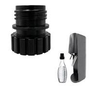 Newyuan Adaptateur de bouteille de soda, bouchon de recharge pour bouteille en verre cristal Sodastream à connexion rapide