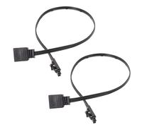 Newyuan Lot de 2 câbles d'extension RVB 4 broches vers connecteur ARGB standard 5 V 3 broches RVB, câble d'extension en PVC de 25 cm