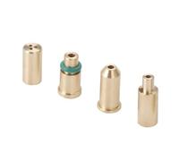 Newyuan Lot de 4 adaptateurs de recharge de gaz pour briquet S T Dupont Jaune/rouge/vert/bleu Série d'accessoires de réparation
