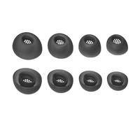 Newyuan Lot de 4 paires d'embouts en silicone avec filtre pour écouteurs JBL Live Beam 3 Live Buds 3 (Noir)