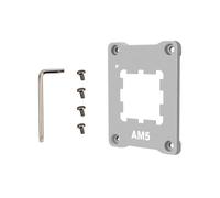 Newyuan Support de processeur AM5, cadre de contact anti-flexion AM5 avec 4 vis et 1 tournevis, cadre de fixation correcteur anti-flexion (argenté)