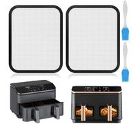 NewZC 2 Pièces Grille Protection Anti Eclaboussure Air Fryer Compatible avec Cosori Airfryer 8,5 L/Dual Blaze TwinFry 10L- Couvercle Anti Projection pour Cosori CAF-R901-AEU 8,5 L Friteuse à Air Chaud