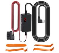 NewZC Cable Dash Cam Hardwire Kit Type C Câble d'alimentation Obd2 pour Caméra Embarquée 12V-30V à 5V 24 Heures de Surveillance avec Protection Basse Tension éCran et Bouton de Commutation