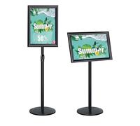 Newzealkids Porte Affiche A3 sur pied Présentoir A3 Support pour Affiche Porte-Affiche, Support de signe en alliage d'aluminium, Lourd