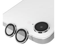 NEWZEROL 2 Pièces Protection Camera pour iPhone 17e/ iPhone 16e, Anti-Rayures HD Clair Ultra-Fin, Protection Objectif en Verre Trempé 9H Compatible avec la Plupart des Coques de Téléphone - Argent