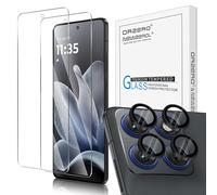 NEWZEROL 3 Pièces Verre Trempé Compatible pour Motorola Edge 70, 2 Pièce Protection D'écran + 1 Pièce Caméra Arrière Protecteur, Film de Protection Anti-Rayures Haute Définition sans Bulles