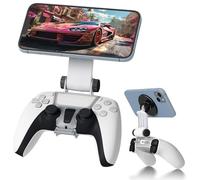 NEWZEROL Controller Téléphone Mount Clip pour Contrôleur Magnétique pour PS5, Support Réglable Mag-Safe, Accessoires pour iPhone et Android, Jeux en Streaming à Distance - Noir