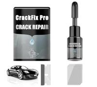 Nexa Crackfix Pro Kit, Crackfix Pro Kit-Windshield Crack Repair Fluid for Chips, Cracks, Bulls-Eye & Star-Shaped Damage,Compatible for Windshield, Mirrors & Automotive Glass, Quick Fix (1 Set)