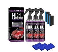 Nexa Turbo Shine, Turbo Shine Nexa Polish, 2025 Upgrade 3-in-1 Car Spray, Instant Shine and Paint Protection, Quick Dry Detailing Spray (3set)