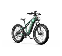 NexaCore Distribuito E26 Vert Violet + F26 Pro Silver Lot de 2 vélos électriques pour adultes, cadre en alliage d'aluminium, dérailleur Shimano, freins à disque hydrauliques, Bluetooth et application