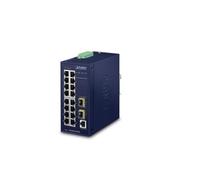 NexaCore Planet IGS-4215-16T2S Switch industriel Managed L2/L4, 16 ports Gigabit RJ45 + 2 ports SFP, IP30, DIN-Rail, IPv4/IPv6