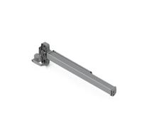 NexaCore Poignée antipanique pour porte d'urgence 711-914 mm, barre à poussée avec fermeture à cliquet, aluminium et acier inoxydable, gris