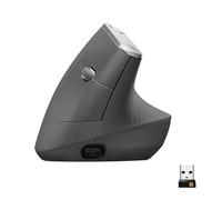 NexaCore Vertical Souris Ergonomique Avancée, 4000 DPI, Sans Fil RF 2,4 GHz et Bluetooth, Rechargeable USB-C, 4 Boutons programmables, Graphite