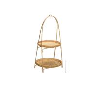 NexaGeniX Cuisine Panier à fruits tissé la main 1/2/3 couches, plateau décoratif for cuisine Étagère à fruits(Moyen)