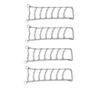 NexaPart Accessoires RC Chaînes à Neige antidérapantes en Acier Inoxydable for pneus de Voiture sur chenilles RC 1/18 Traxxas TRX4M Defender D90 D110 Bronco. Pièces de Mise à Niveau(4Pcs)