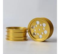 NexaPart Accessoires RC Ensemble de moyeux de Roues en Alliage d'aluminium for châssis de Buggy Tamiya Super Hot Shot Super Sabre Big Wig Boomerang(Gold-B)