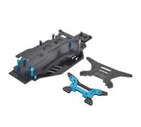 NexaPart Accessoires RC Kit de Conversion de châssis inférieur en Carbone personnalisé for Voiture Tout-Terrain télécommandée Tamiya DF-03