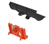 NexaPart Accessoires RC Mise à Niveau for Pelle à Neige en métal HUINA 583 avec connecteur d'attelage Rapide for pièces de chargeuse sur pneus 1583(Black Plow Hitch)