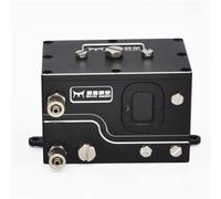 NexaPart Accessoires RC Réservoir d'huile hydraulique entièrement en métal CNC de 60 ML for Accessoires de modèle hydraulique de Mise à Niveau RC DIY(Nero)